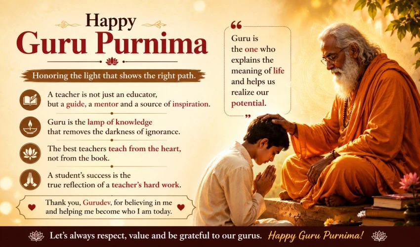 Guru Purnima Quotes for Students and Teachers