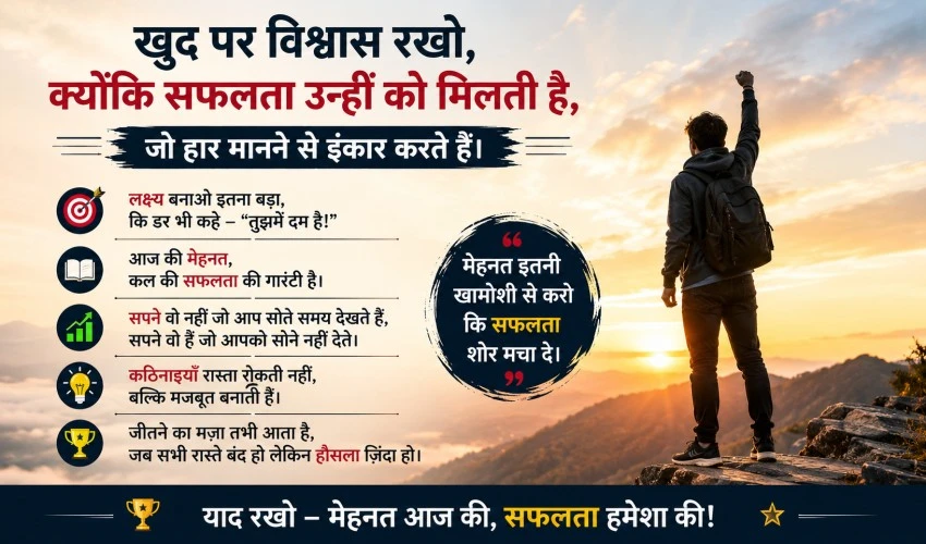 Powerful Motivational Quotes in Hindi for Students