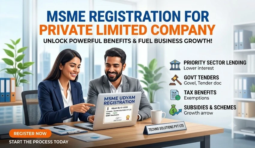 MSME Registration for Private Limited Company