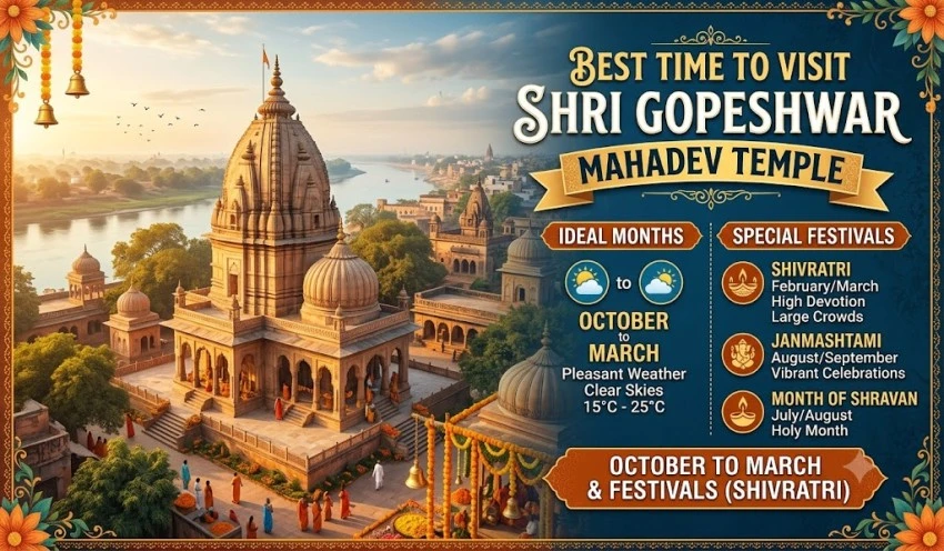 Best Time to Visit Shri Gopeshwar Mahadev Temple