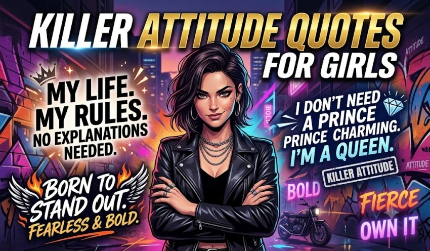 150+ Killer Attitude Quotes for Girls in English
