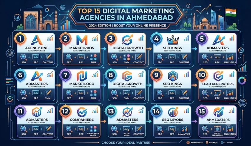 Top 15 Digital Marketing Agencies in Ahmedabad